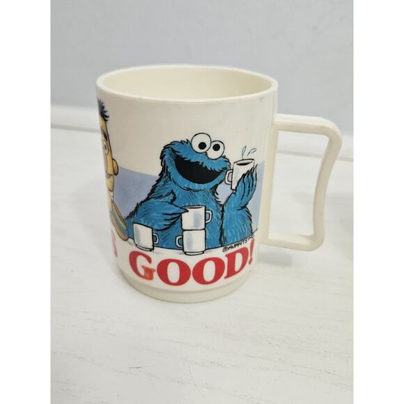 Vintage Sesame Street Cup with Handle Yum That's Good Made In USA Jim Henson - Picture 7 of 15